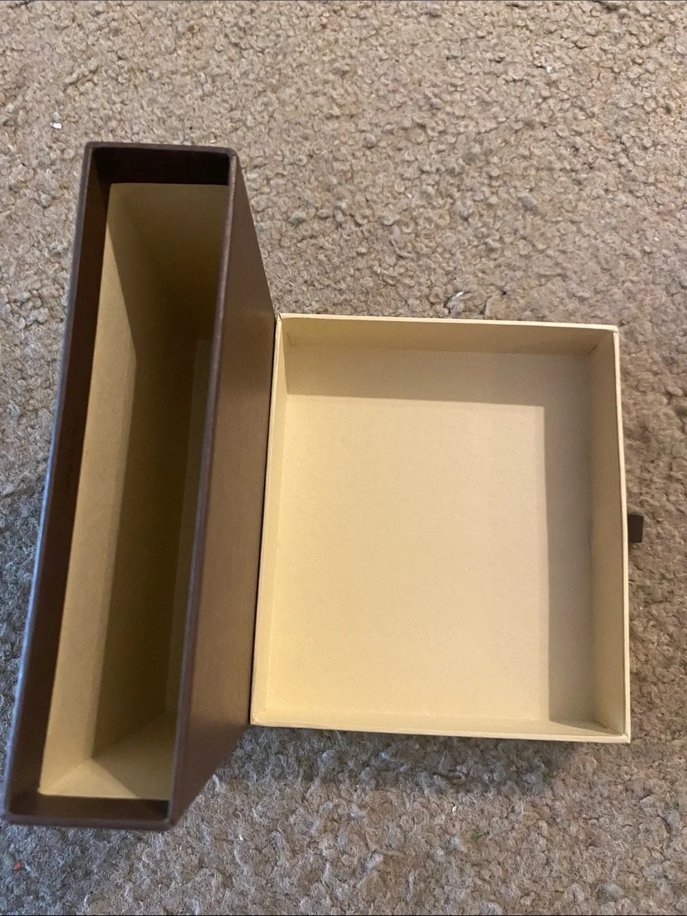 Louis Vuitton Dark Brown Storage Box with Logo